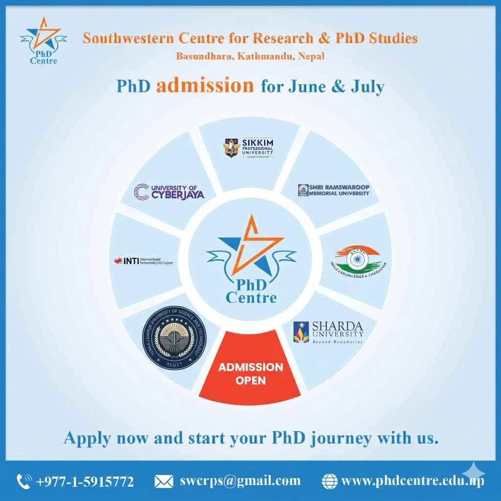 PhD Admission Open – June and July Intake