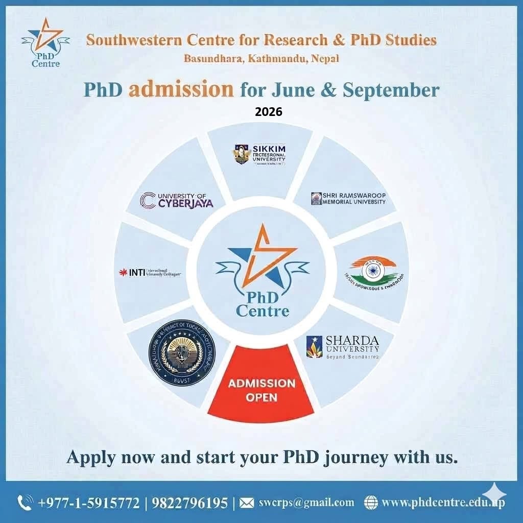 PhD Admission Open – June and September Intake