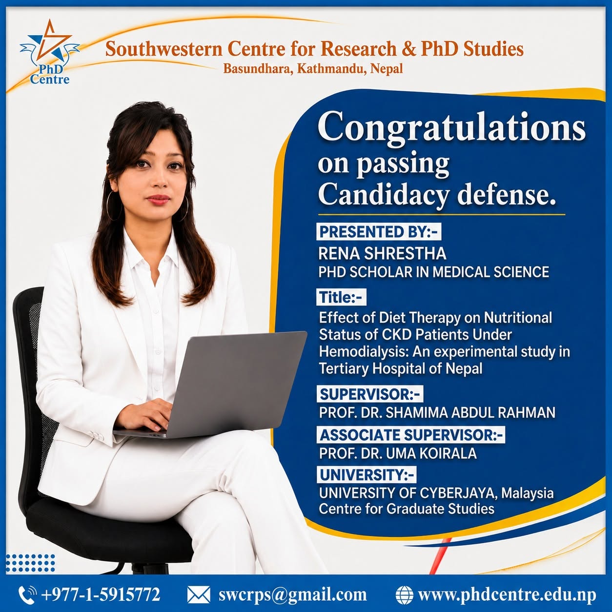 Rena Shrestha β Candidacy Defense